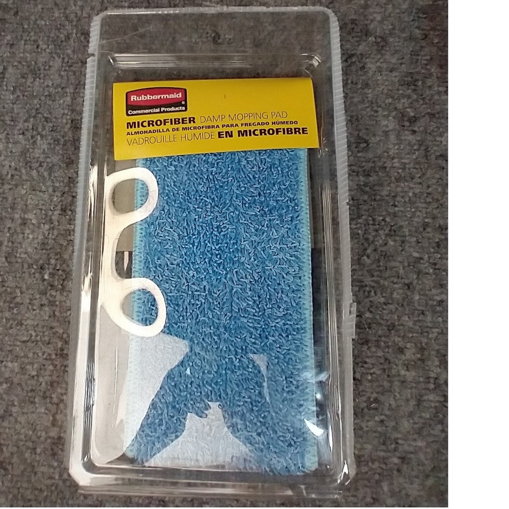 Rubbermaid Commercial Microfiber Damp Mopping Pad Blue FGQ40920BL00 New